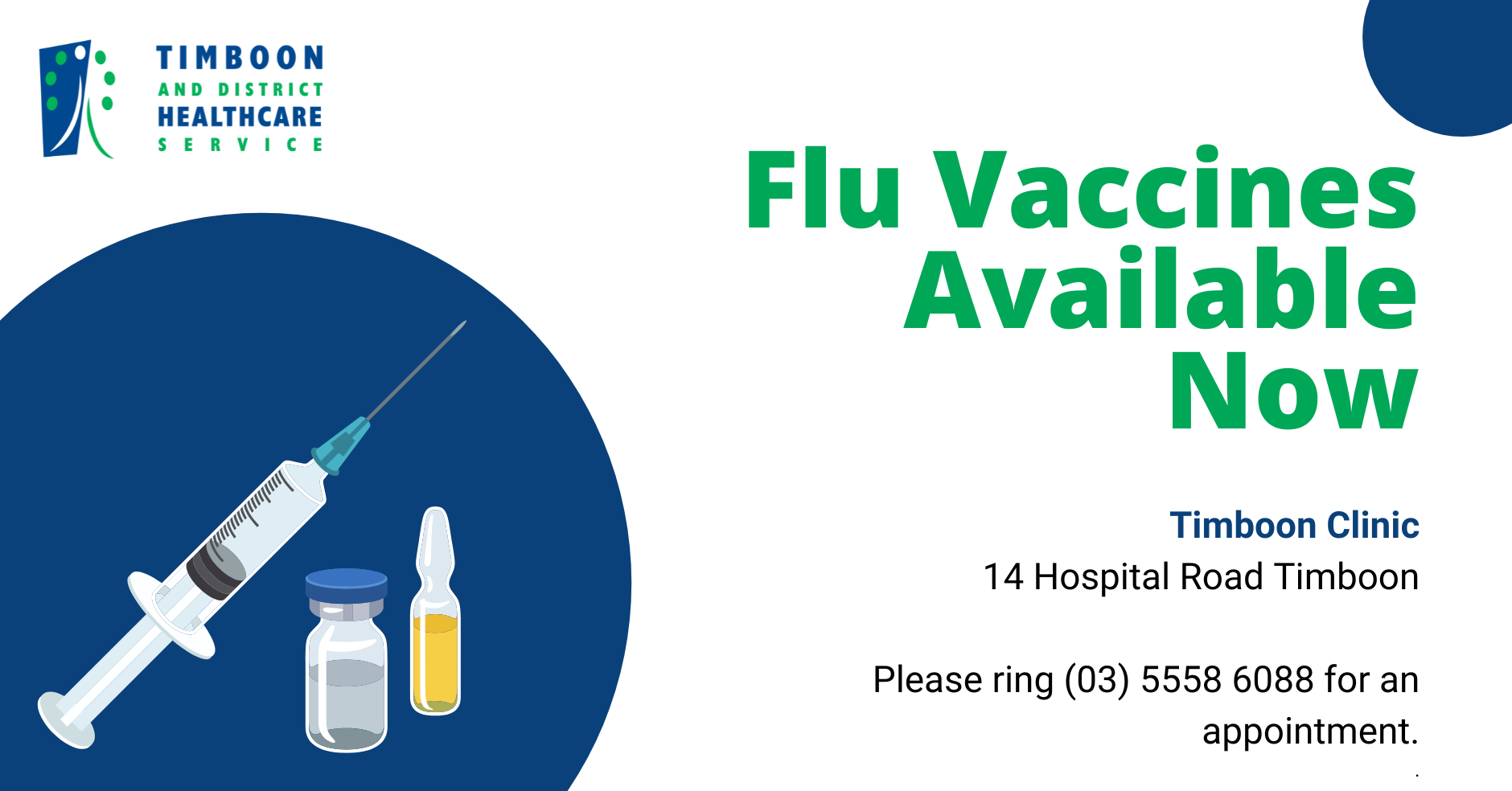 Timboon Clinic Flu Vaccination